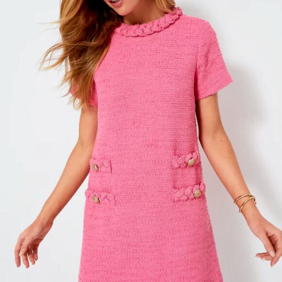 Tuckernuck Vibrant Pink Textured Dress - Picture 11 of 14